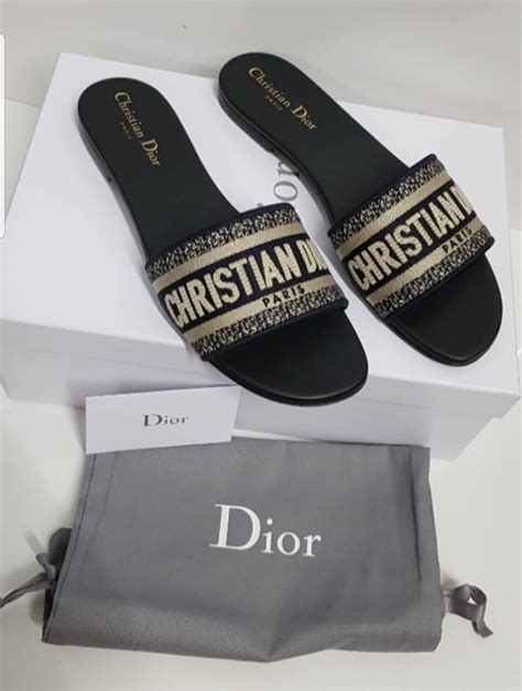 women dior flip flops|Dior flat sandals for women.